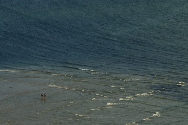 Coast of Death: a tiny silhouette on the landscape