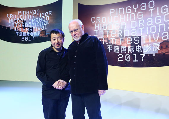 Marco Müller and Jia Zhangke  • Organisers, Pingyao Film Festival