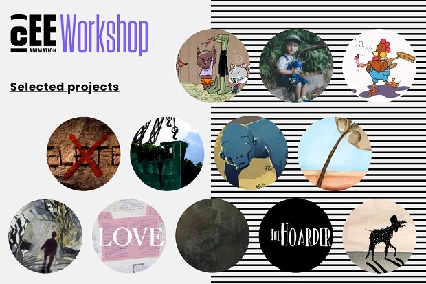 12 progetti d'animazione e sei professionisti selezionati per il CEE Animation Workshop