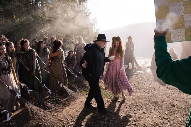 Slovak filmmaker Juraj Jakubisko finishing special effects on the sequel to The Feather Fairy