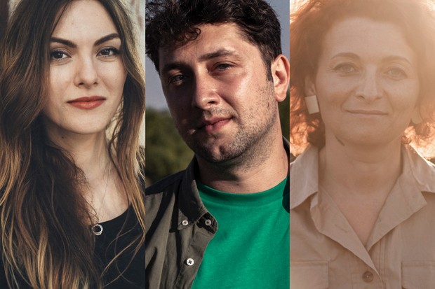 Lina Vdovîi, Radu Ciorniciuc et Monica Lăzurean-Gorganas  • Réalisateurs et productrice de Father (Tata)