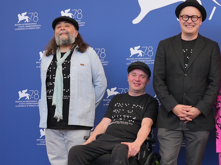 Teemu Nikki, Jani Pösö and Petri Poikolainen • Director of, producer of and actor in The Blind Man Who Did Not Want to See Titanic