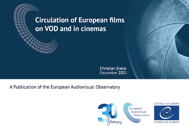 The European Audiovisual Observatory publishes a new report on the circulation of European films on VoD platforms and in cinemas