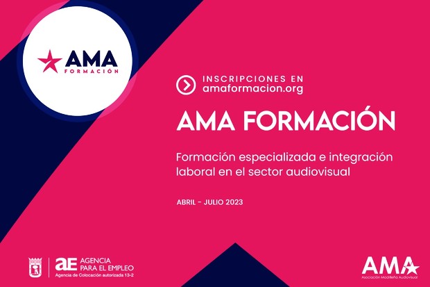 AMA Formación offre 125 posti per corsi gratuiti di produzione audiovisiva