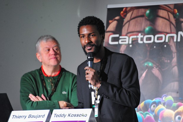 Thierry Baujard e Teddy Kossoko esaminano le opportunità di collaborazione tra studi di animazione e gaming africani ed europei