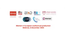El papel de las mujeres en la producción audiovisual europea
