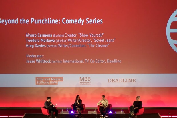 Álvaro Carmona, Greg Davies and Teodora Markova discuss going “beyond the punchline” to capture international audiences